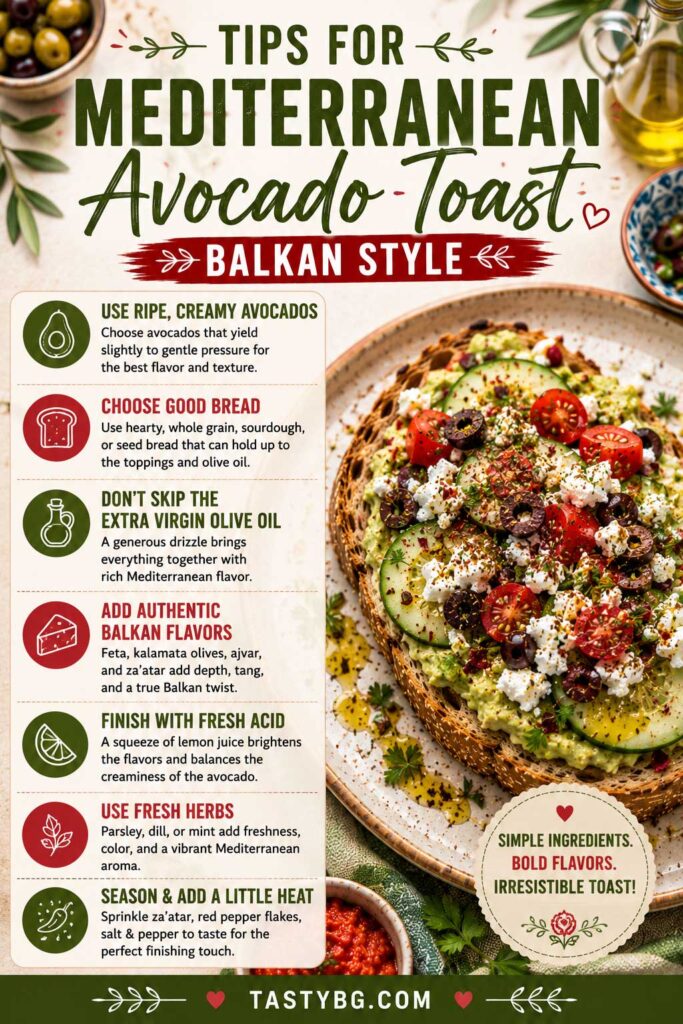 Best Mediterranean Avocado Toast Balkan Style tips