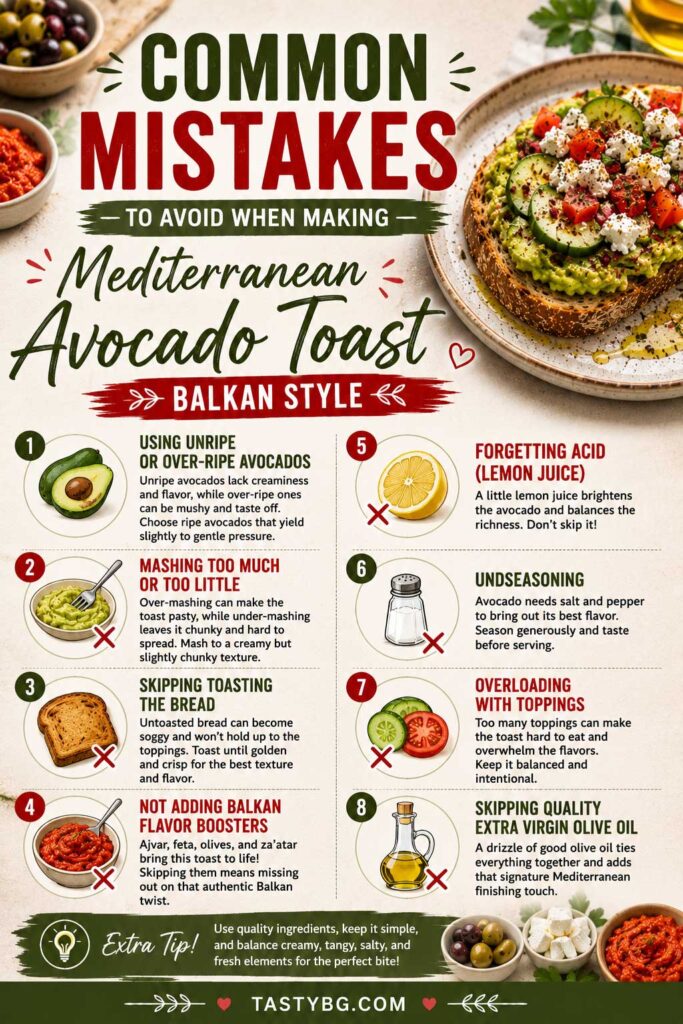 Common Mistakes To Avoid with Mediterranean breakfast toast recipe