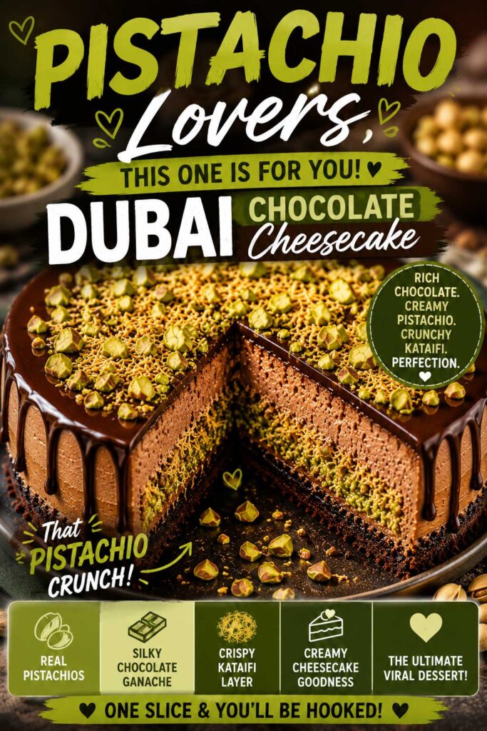 Dubai Chocolate Cheesecake recipe lovers