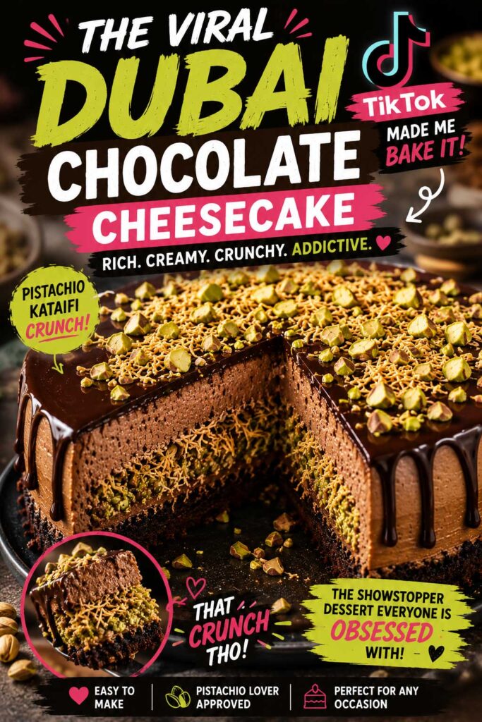 Dubai Chocolate Cheesecake recipe lovers