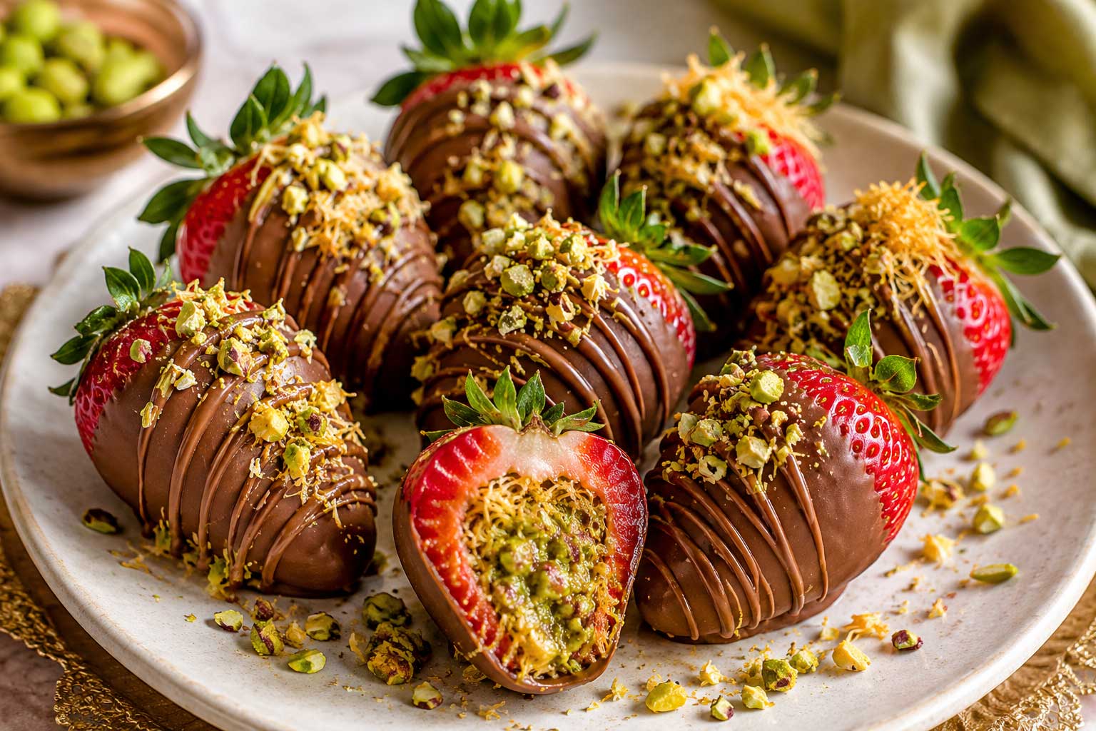 Dubai Chocolate Strawberries Recipe
