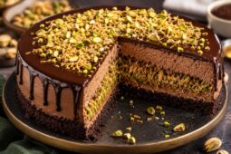 Dubai chocolate cheesecake recipe