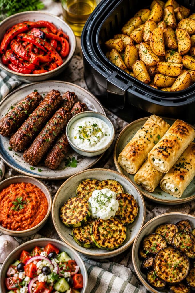 Mediterranean air fryer meals