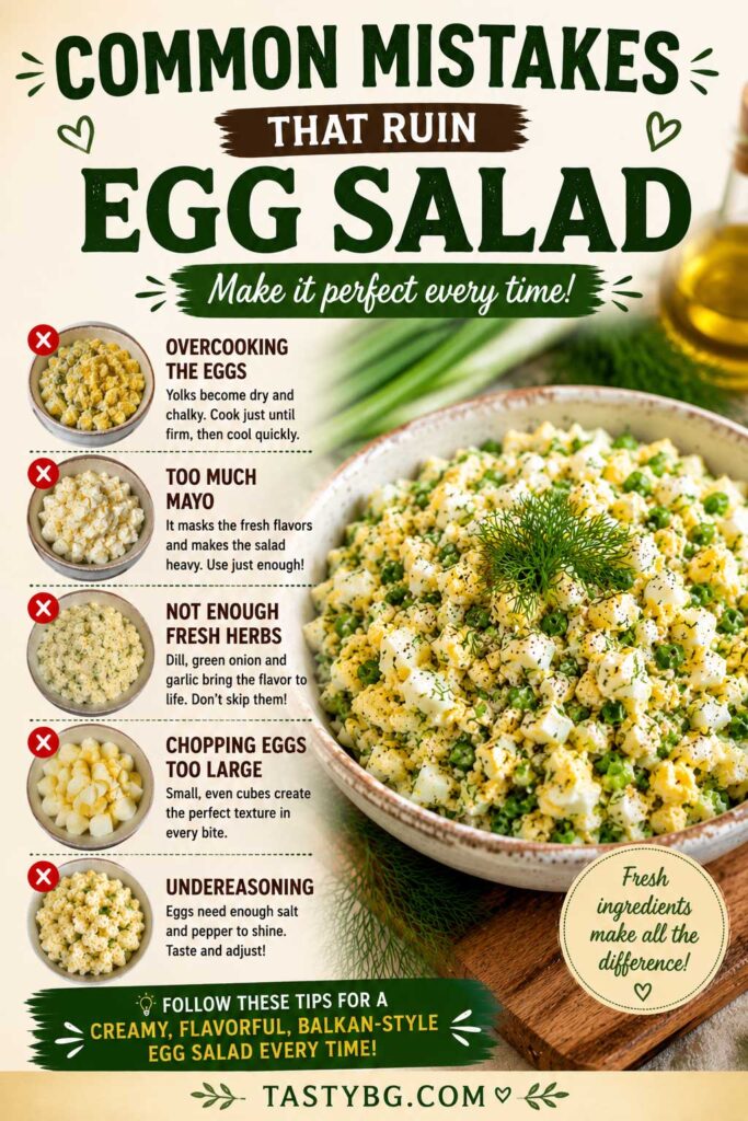 Mistakes to Avoid for creamy egg salad with dill recipe