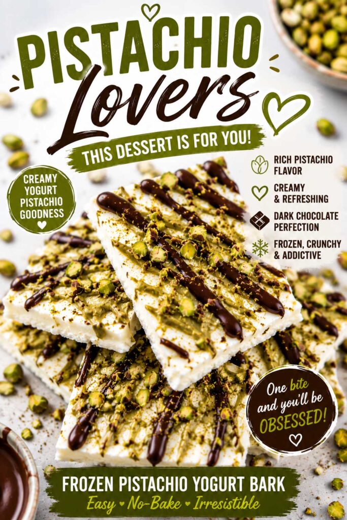 People Love Frozen Pistachio Yogurt Bark recipe