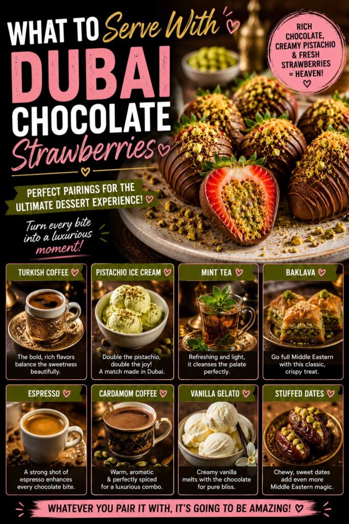 What To Serve With Dubai Chocolate Strawberries