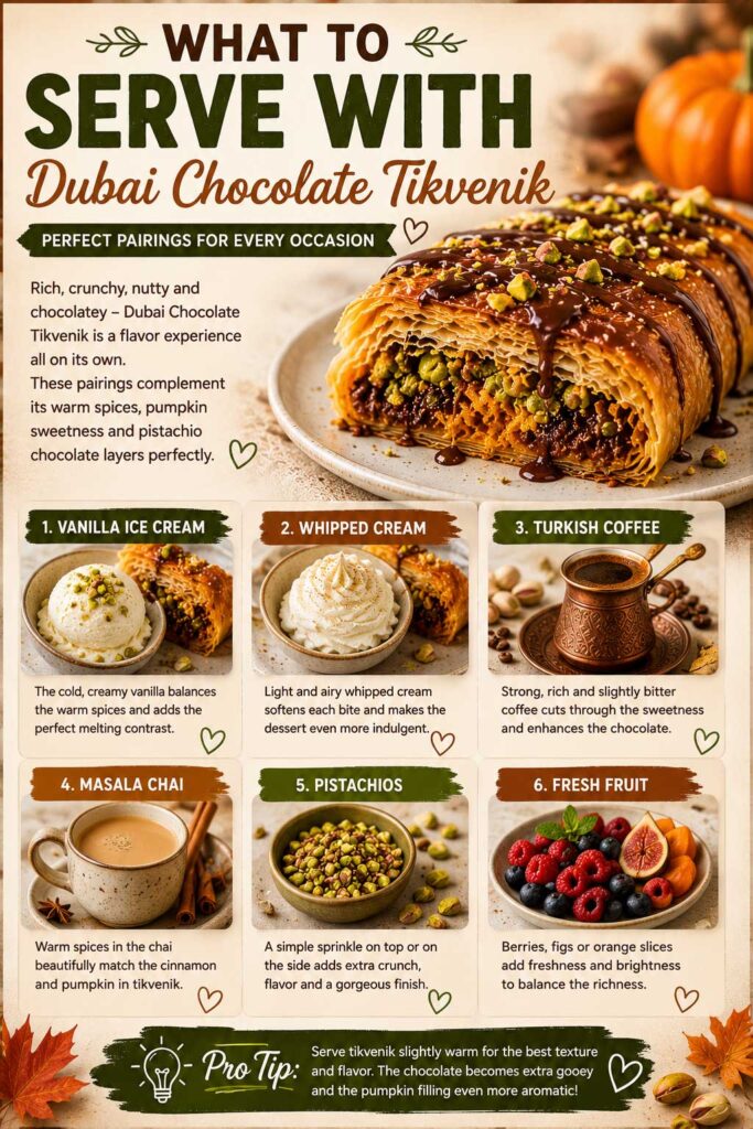 What to Serve With Dubai Chocolate Tikvenik