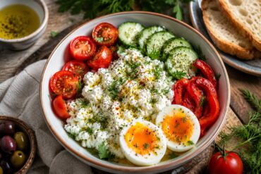 how to make Bulgarian cottage cheese breakfast recipe