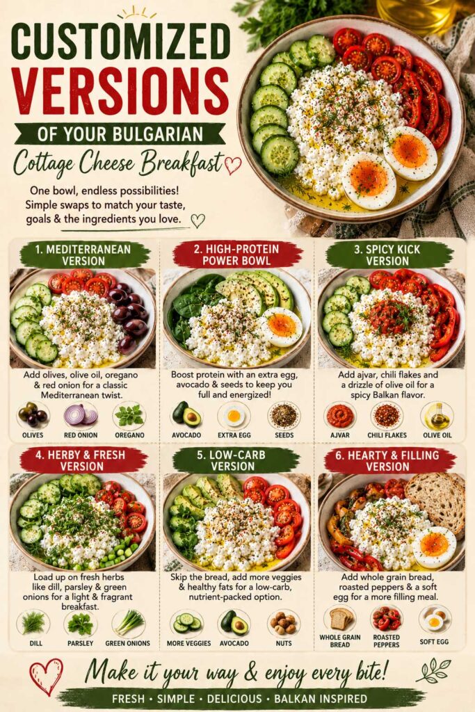 bulgarian cottage cheese breakfast recipe versions