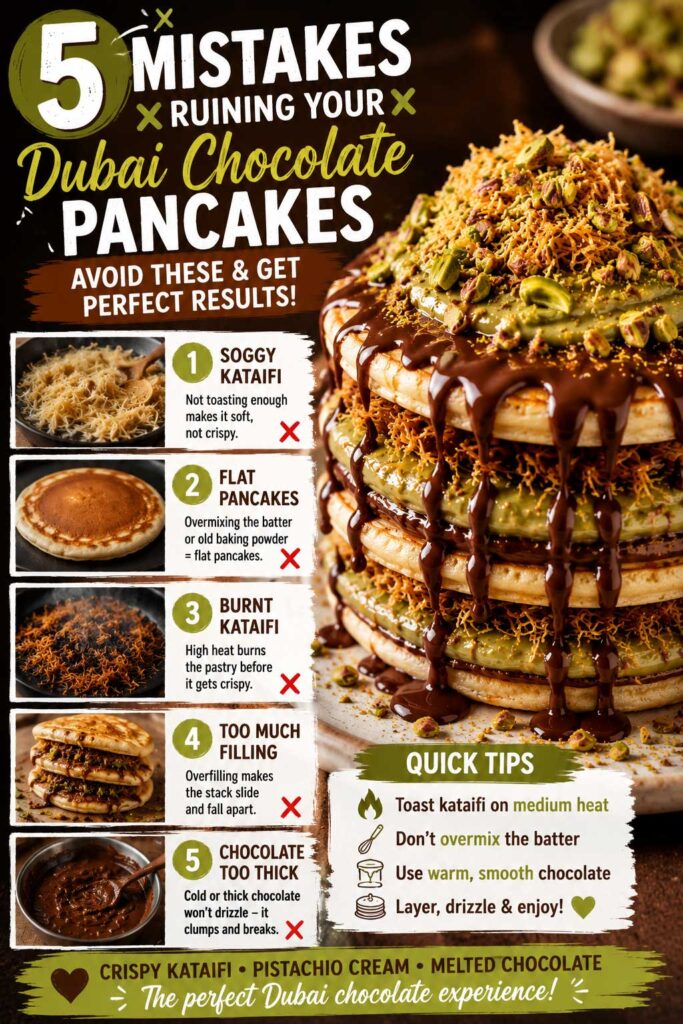 pistachio chocolate pancakes recipe mistakes to avoid