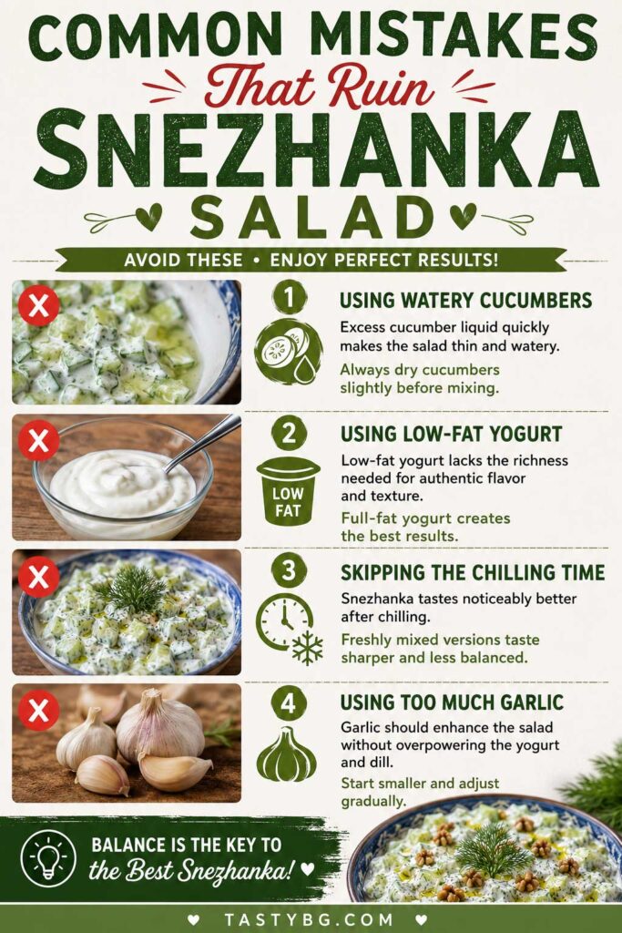 Common Mistakes That Ruin Snezhanka Salad recipe