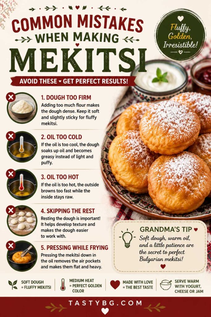 Common mistakes when making bulgarian mekitsi recipe