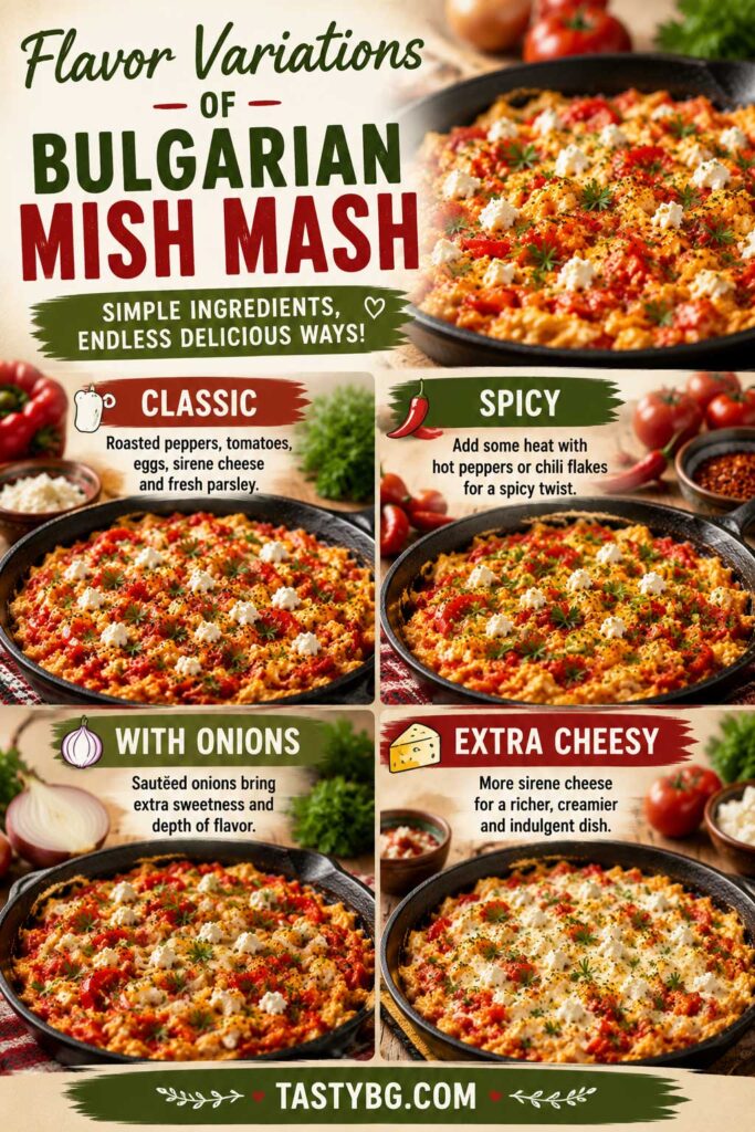 Easy Bulgarian Mish Mash recipe variations pin