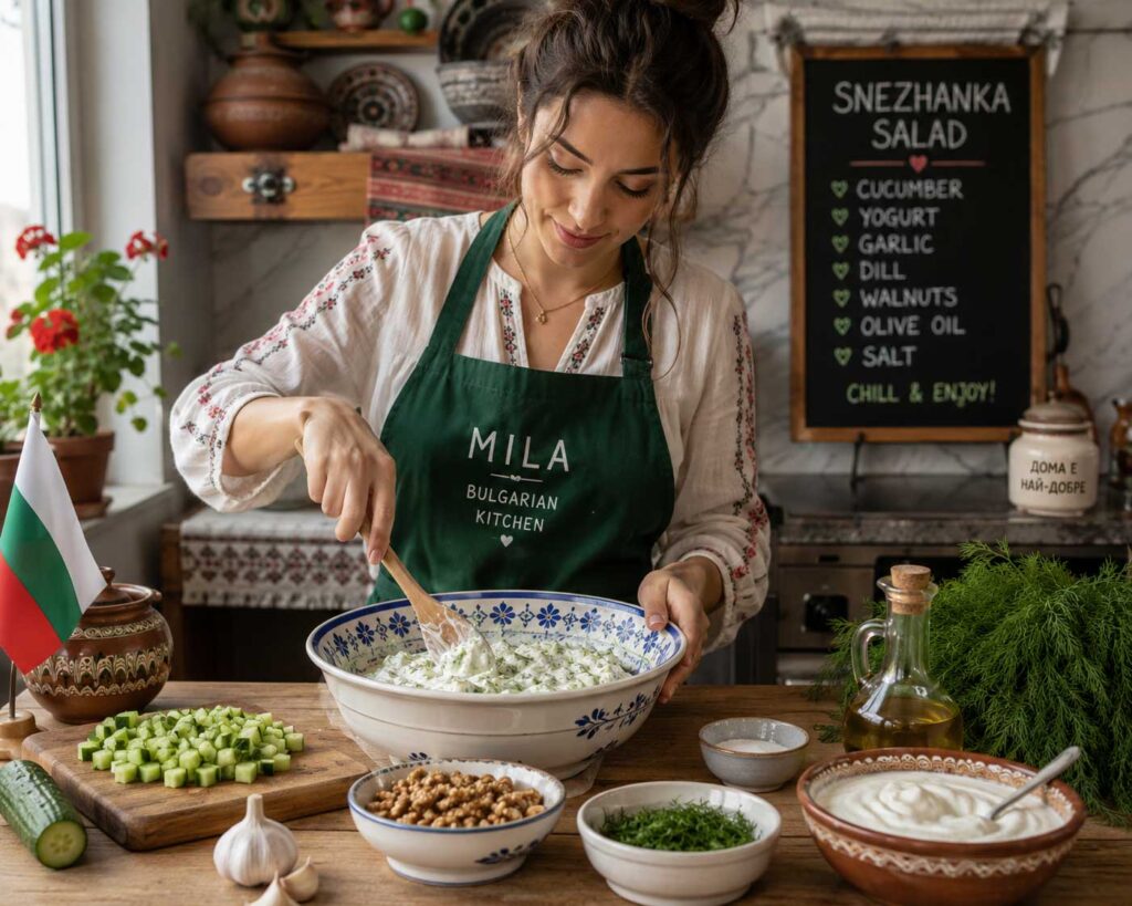How to Make Bulgarian Snezhanka Salad recipe
