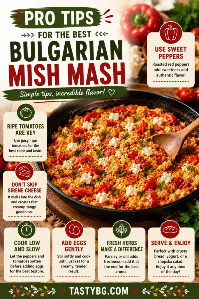 Mish Mash recipe tips infographic