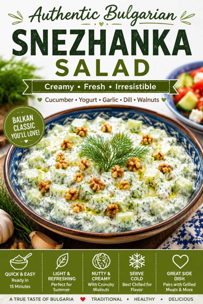 Peole love Bulgarian Snezhanka Salad Recipe