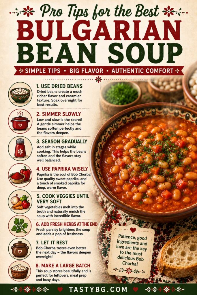 Pro Tips for the Best Bulgarian Bean Soup recipe