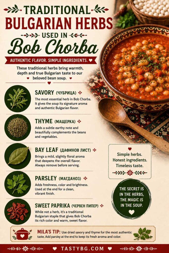 Traditional Bulgarian Herbs Used in Bob Chorba