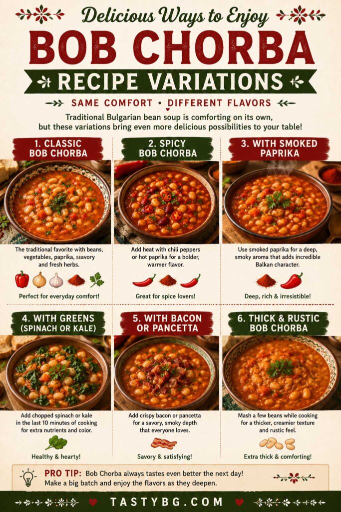 Variations of Bob Chorba Bean Soup Across Bulgaria