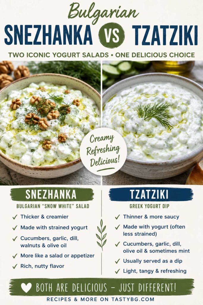 What Makes Bulgarian Snezhanka Different From Tzatziki