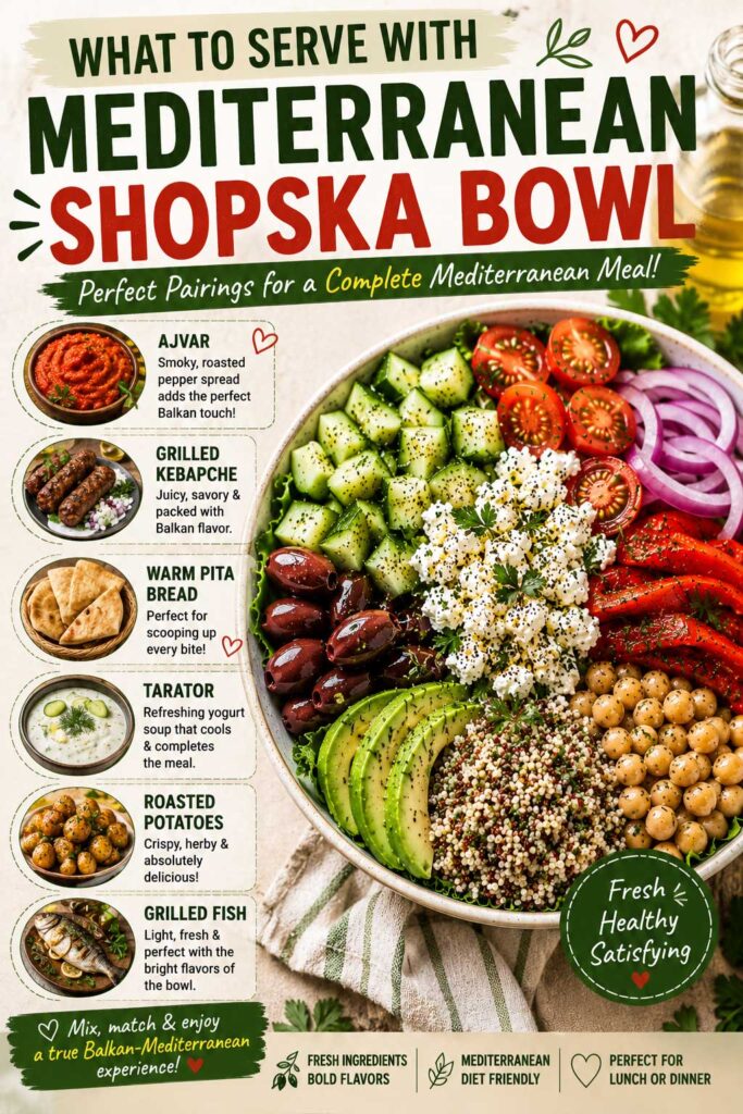 What To Serve With Mediterranean Shopska Bowl Recipe