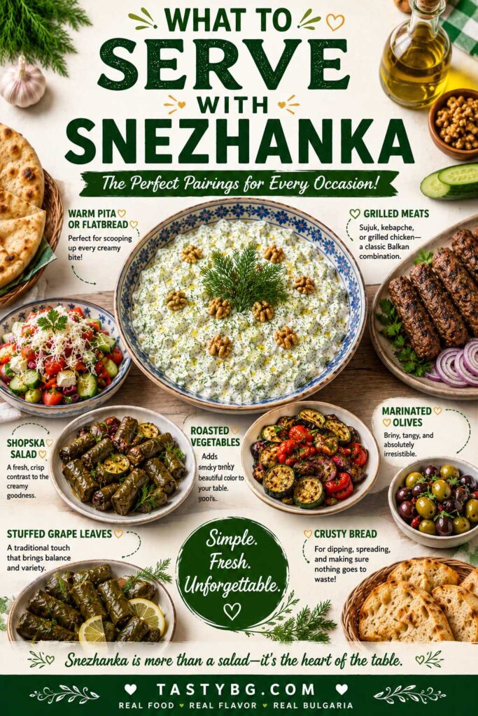 What to Serve With Bulgarian Snezhanka Salad recipe