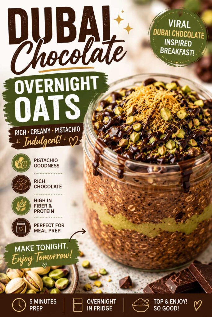 pistachio overnight oats recipe